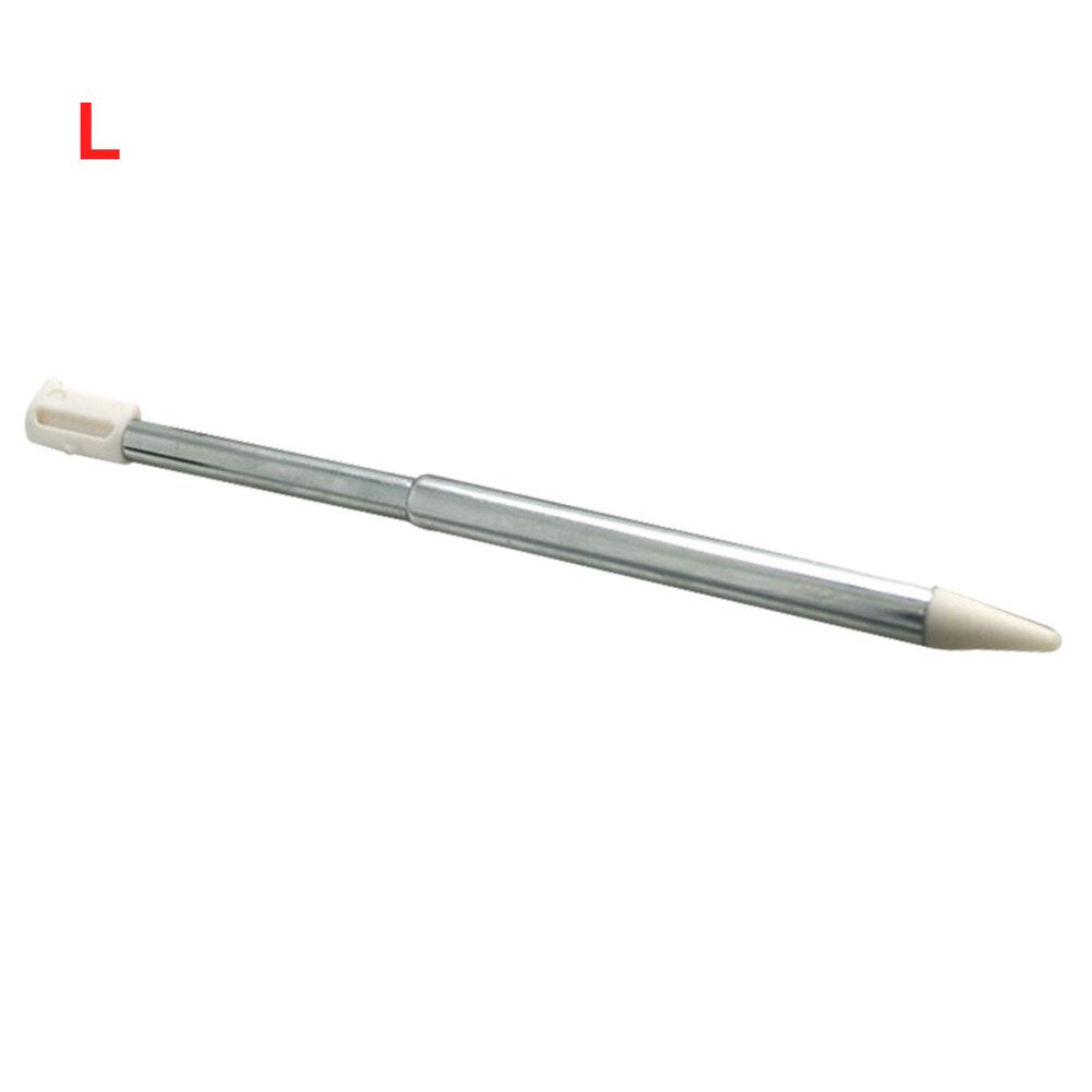 Extendable Assistant Stylus Pen Stylish Practical Game Console Replacement Parts Portable Metal Touch Screen For L I DS XL: White L
