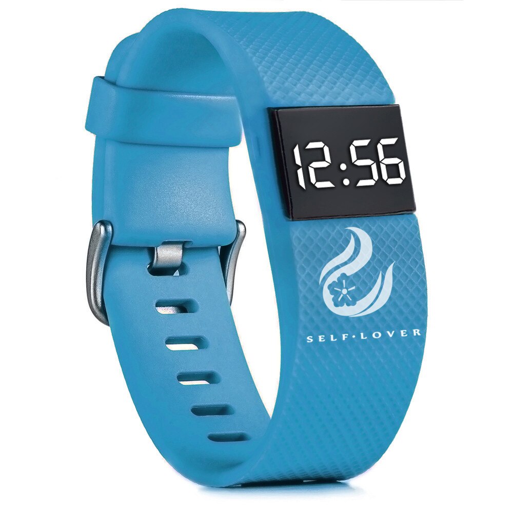 Unisex Horloges Digitale Led Display Sport Horloges Siliconen Band Horloges Mannen Vrouwen Universal Wrist Klok Reloj Hombre Homme: Sky Blue