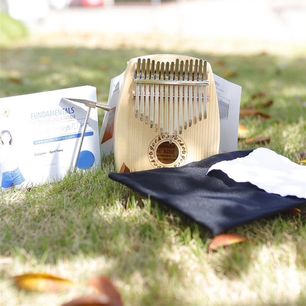 15 Key Kalimba Thumb Piano Delicate Mbira Keyboard Spruce Wooden African Calimba Musical Instrument for Musician Beginner