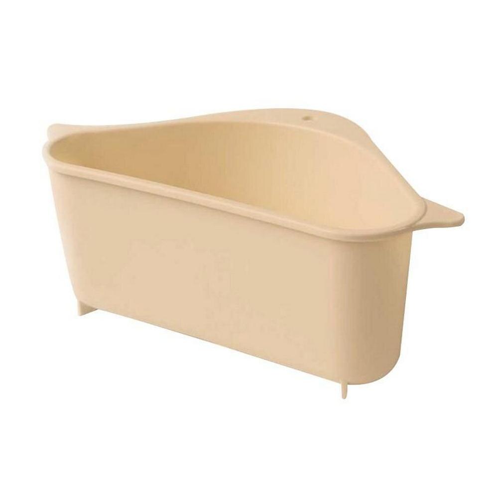 Driehoekige Gootsteen Zeef Fruit Groente Afdruiprek Zuig Mand Huishouden Opslag Mand Keuken Spons Houder Plank: Licht Geel