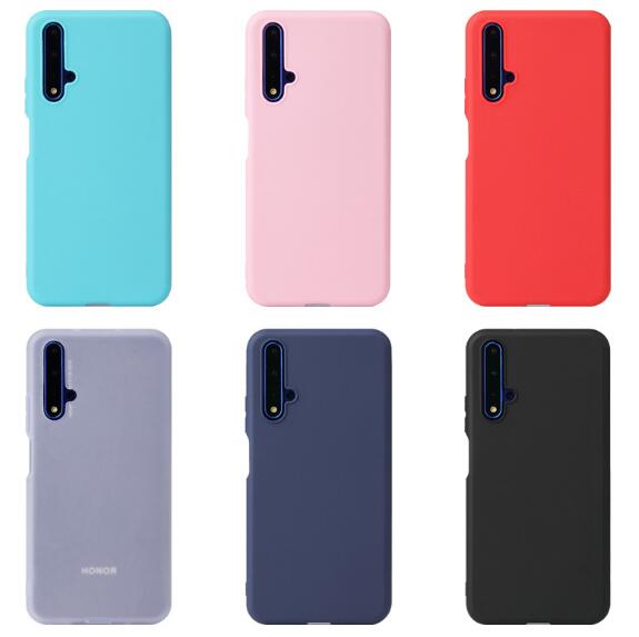 Huawei Nova 5T matowy futerał Huawei Nova 5T etui na telefon Huawei Honor 20 20S odporny na wstrząsy cukierki kolor projekt TPU silikonowe miękkie etui