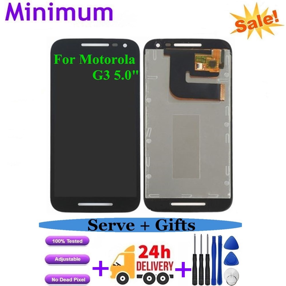 For Motorola Moto G3 5.0" LCD Display Touch Screen Digitizer Assembly For Moto G 3rd Gen XT1544 XT1550 XT1540 XT1541 XT1543 LCDs