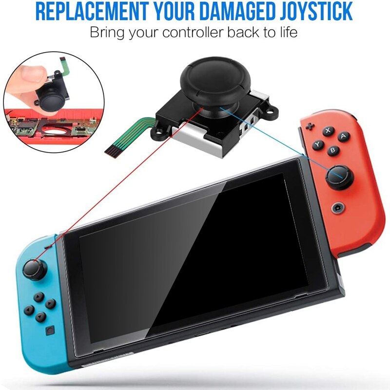 for Joycon Joystick Replacement, for Nintendo Switch Joy Con Grip Accessories, 3D Replacement Joystick,(24Pcs)