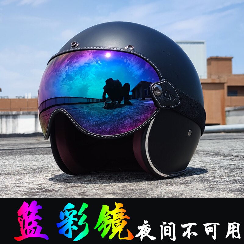 ORZ retro helmet goggles locomotive bind all four thirds bubbles full face four seasons goggles motorcycle helmet mirror