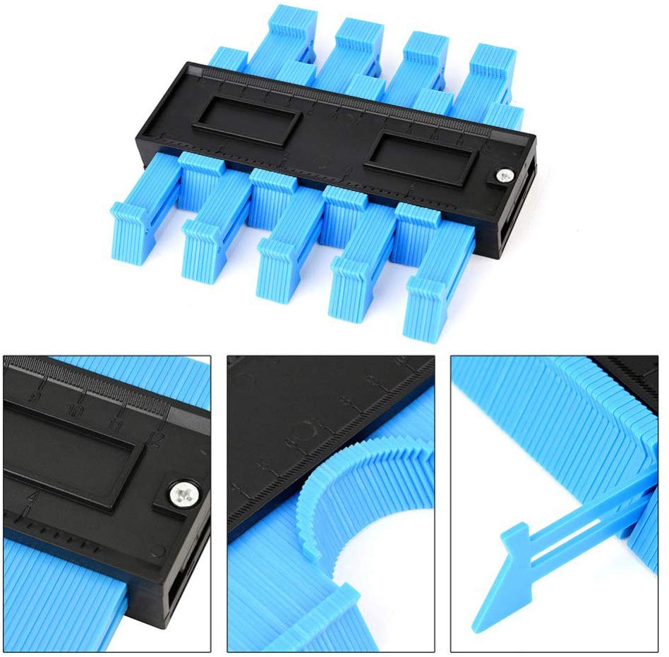 5 "10" Contour Duplicatie Gauge Carpenter Tool Meten Radiant Heerser Contour Meter Markering Tegel Bezuinigingen Betegelen Laminaat Gereedschap