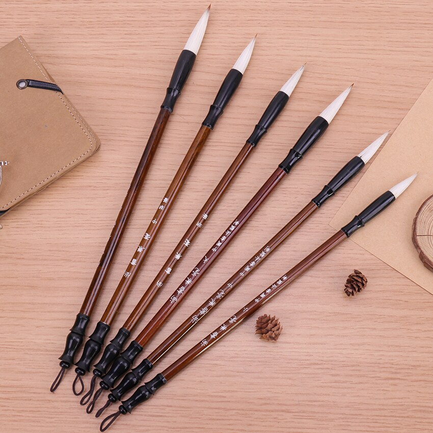 3 PCS Calligraphy Pen Woolen and Weasel Hair Chinese Calligraphy Brushes Pen Office Stationery Art Writing Pens School Supplies