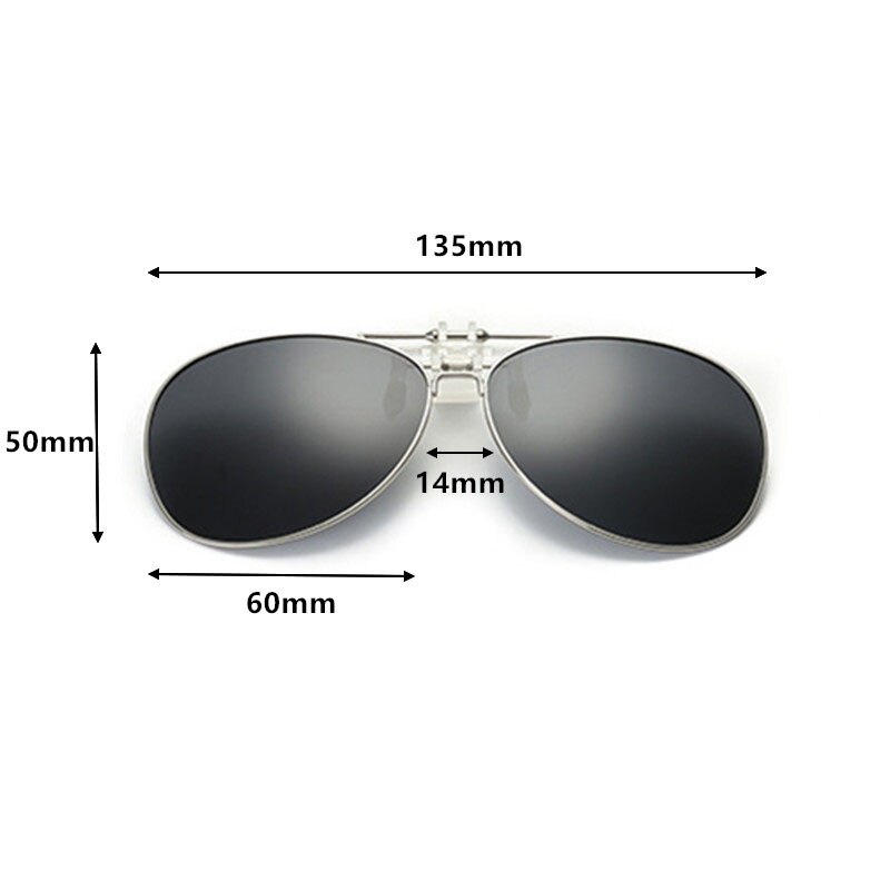 Driver goggles Detachable Night Vision Lens Driving Metal Polarized Clip On Glasses Sunglasses Glasses Car Driving