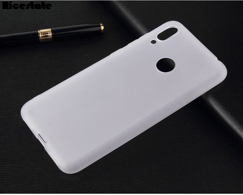 Funda de silicona blanda de TPU para Huawei Y7 , carcasa de Color caramelo para Huawei Y7