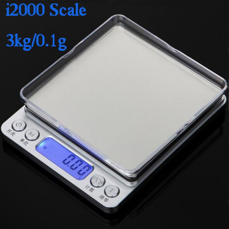Portable Kitchen Scales, Measuring Balance Gram LCD Electronic Digital Weight Spoon Scale, Food Diet Postal Scale Libra 3kg/300g: Only i2000 Scale
