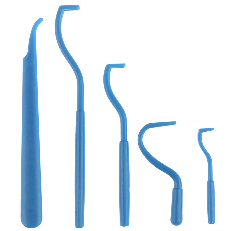 5 st pincett för att ta bort fästing för att ta bort fästing för människor/hund/djur/häst/katt: Blå