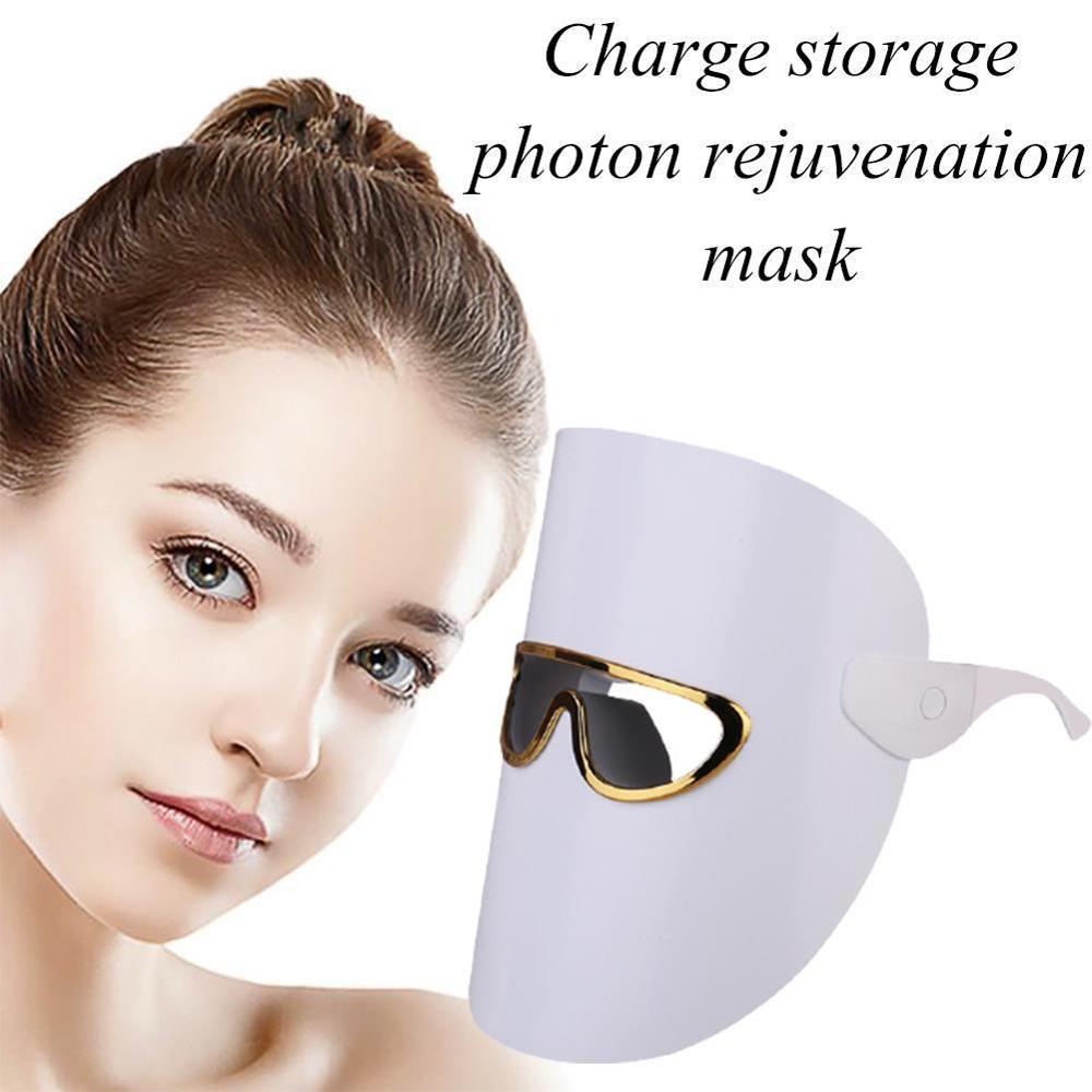 Photon Electric LED Mask LED mask Light Care Therapy 3 colors women 7 Beauty colors Skin I7T5