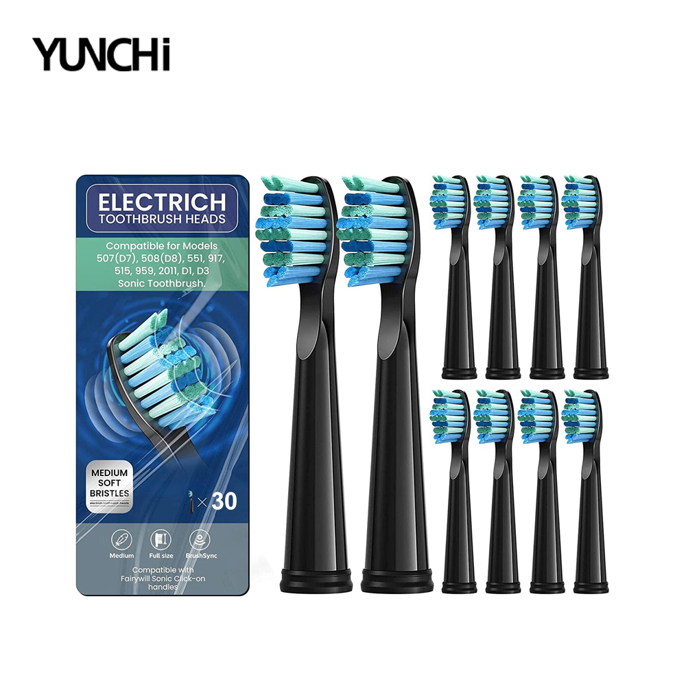 per testine per spazzolino Fairywill Sostituzione spazzolino elettrico sonico Du Pont testa FW-507/508/515/551/917/959/2011/D1/D3/D7: rosa rosso