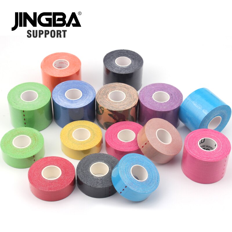 Jingba støtte muskel teip vanntett kinesiologi teip sport taping stropping fotball kne muskel teip atletisk sport restitusjon