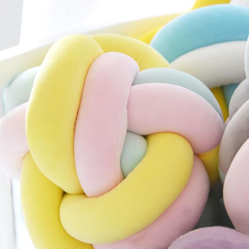 Newborn Baby Room Cushion Pillow Knot Pillow Cuddle Pillows Accessories Kids Room Washable YBD007