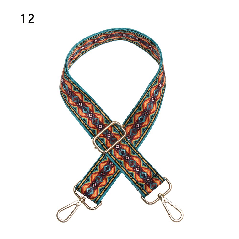 1Pcs Schulter Tasche Riemen Nylon Farbige Regenbogen Einstellbare Schulter Aufhänger Handtasche Straps Dekorative Zubehör Frauen: 12