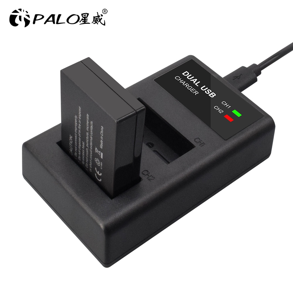 PALO – chargeur de batterie à double fentes, USB LP-E12, pour appareil photo Canon LP-E12, LP E12 LPE12