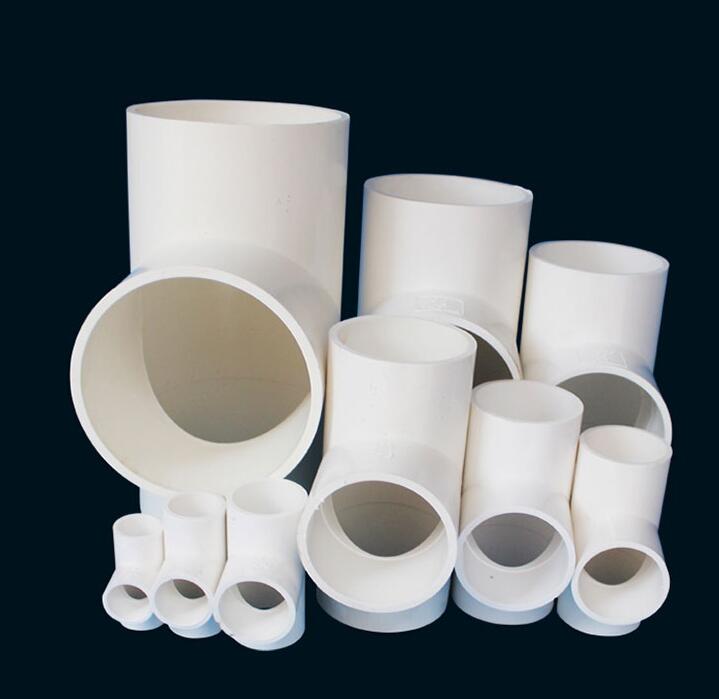 20/25/32/40/50/63/75/90/110/160mm pvc putken tasainen tee-liitin puutarhakastelu 3- suuntaiset liitokset t-tyypin putki vesiputken liitin