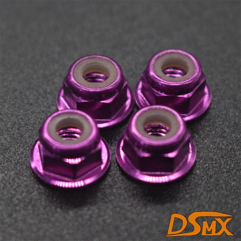 Hsp 102049 122049 nylonmutter  m4 02055 1/10 oppgraderingsdeler for 94102 94122 94123 94111 94108 94177 94106 94107 94188 94166: Lilla