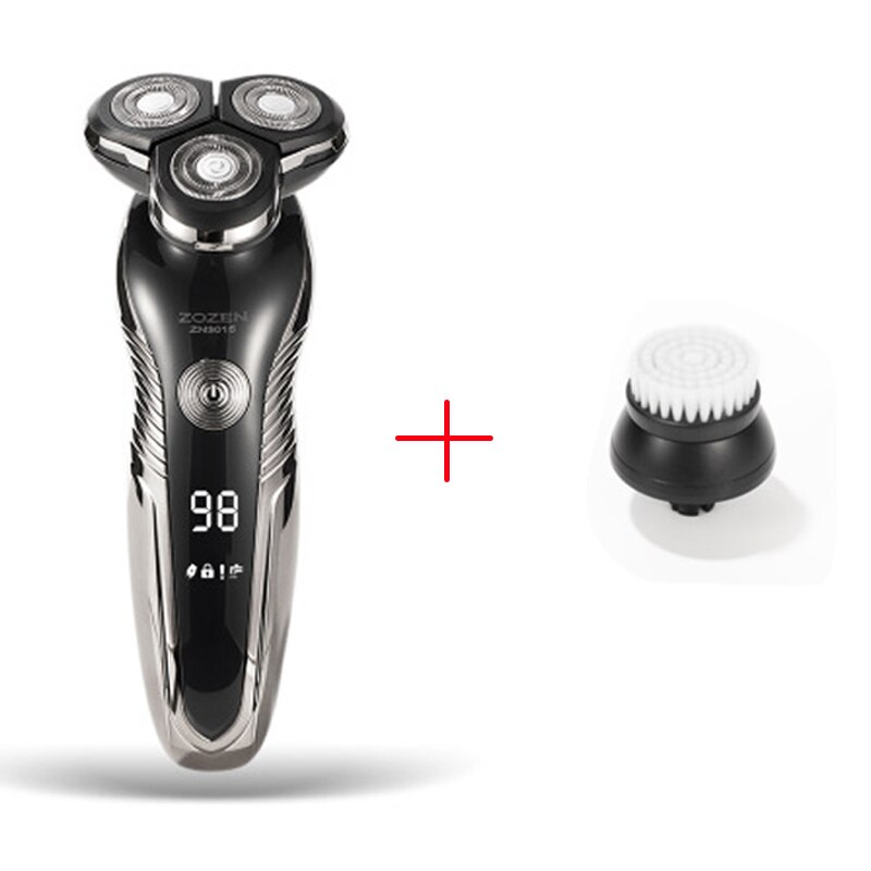 】Electric Shaver USB Rechargeable Wet And Dry Shave Multifunction Fast charge 4D shaving machine Body washing Beard Trimmers: Shaver 4