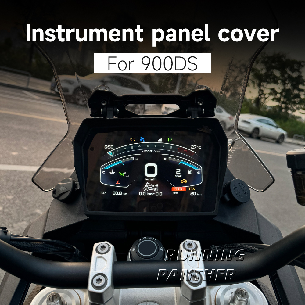 Für 900ds motorradzubehörteile, instrumentenkappe, sonnenblende, instrumentenabdeckung, schutzhülle