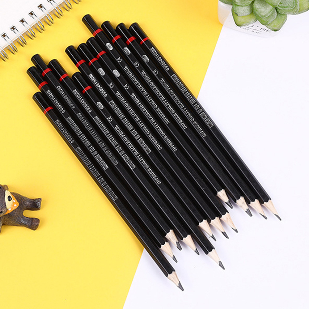 2h-8b blyantskitsetegningssæt til børn og voksne kontorskoleelever kunstforsyninger skrivning af skitseblyanter 12 stk