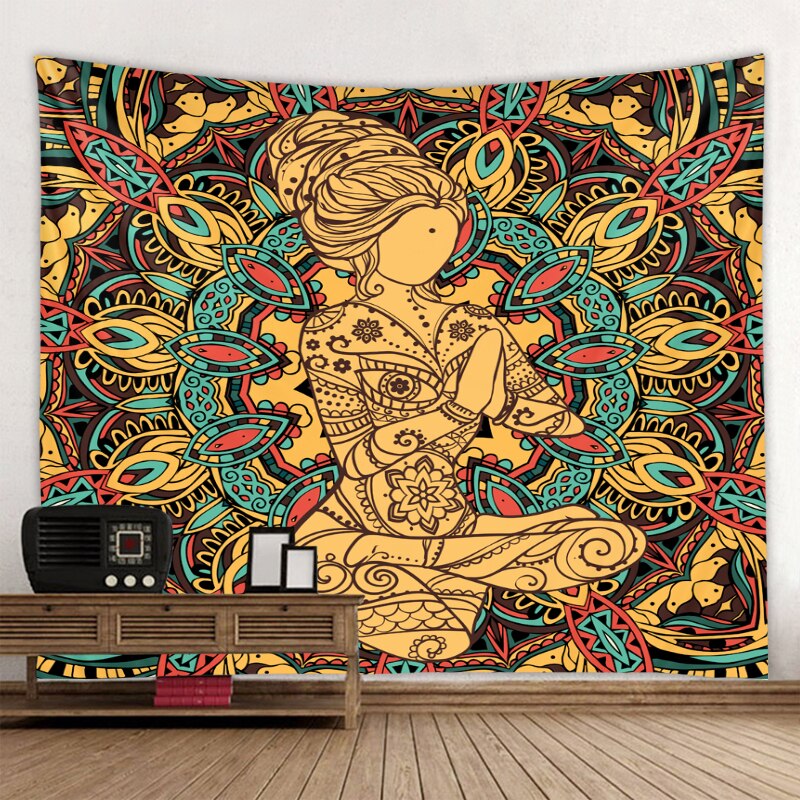 Octopus Pirate Skull Ship Wall Tapestry Hippie Art... - Grandado