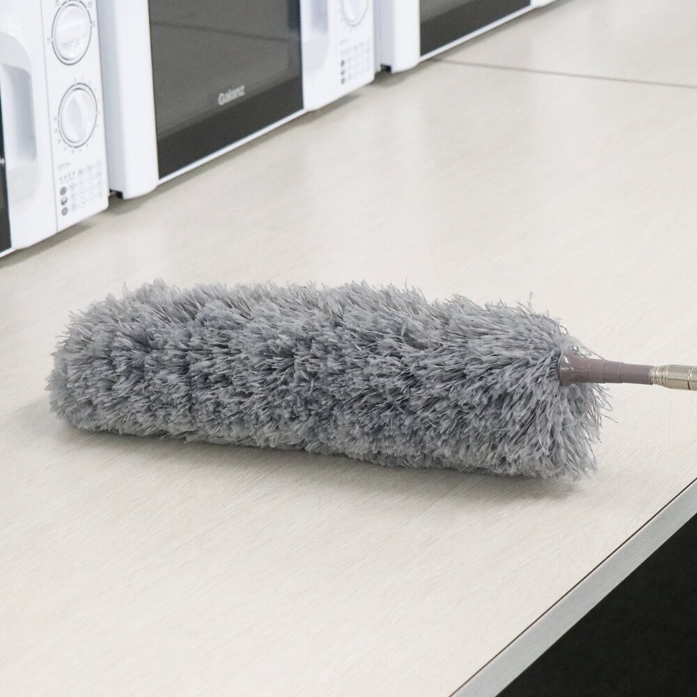 Telescoping Microfiber Duster Dsuter with 1.5/2.5 Meter Stainless Steel Extension Pole Detachable Washable Bendable Cleaner