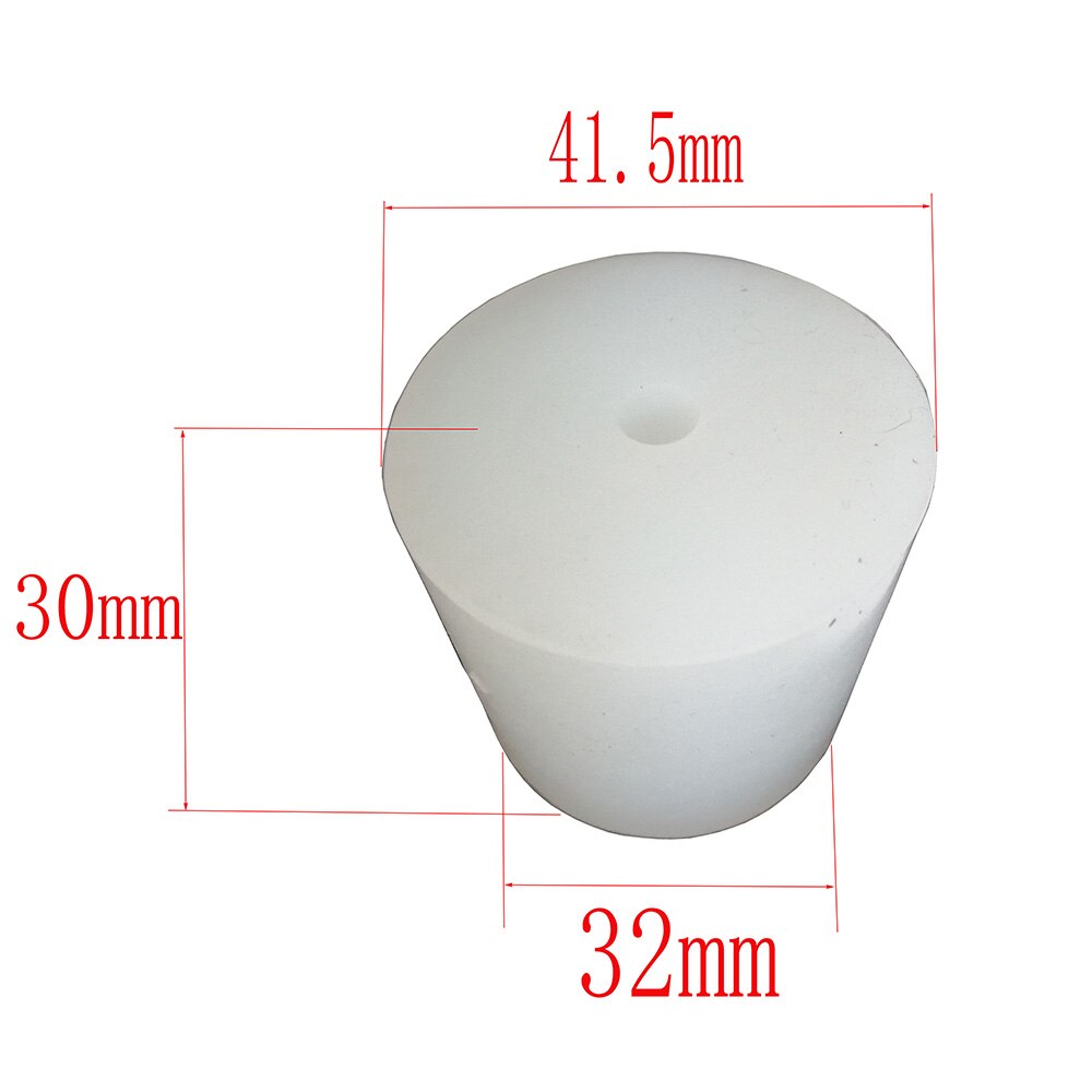 3 #-14 # siliconen Plug Met Gat voor Luchtsluis Waskolf Brouwen Wijn Food Grade Siliconen Rubber Stop: size 8