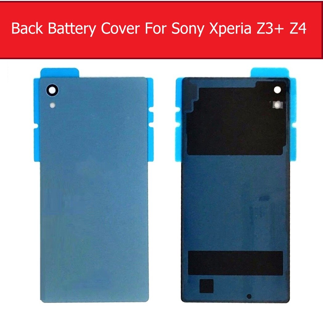 Back Battery Door Housing Glass Cover for Sony Xperia Z4 Z3+/Z3 Plus E6553 E6533 SO-03G Rear Glass Cover case + 1piece Film free