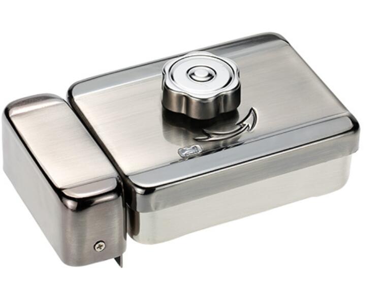 ELectric DC12V Mute lock For Access Control system and Home security Electric Metal Silent-Mode lock Door Controller: button lock