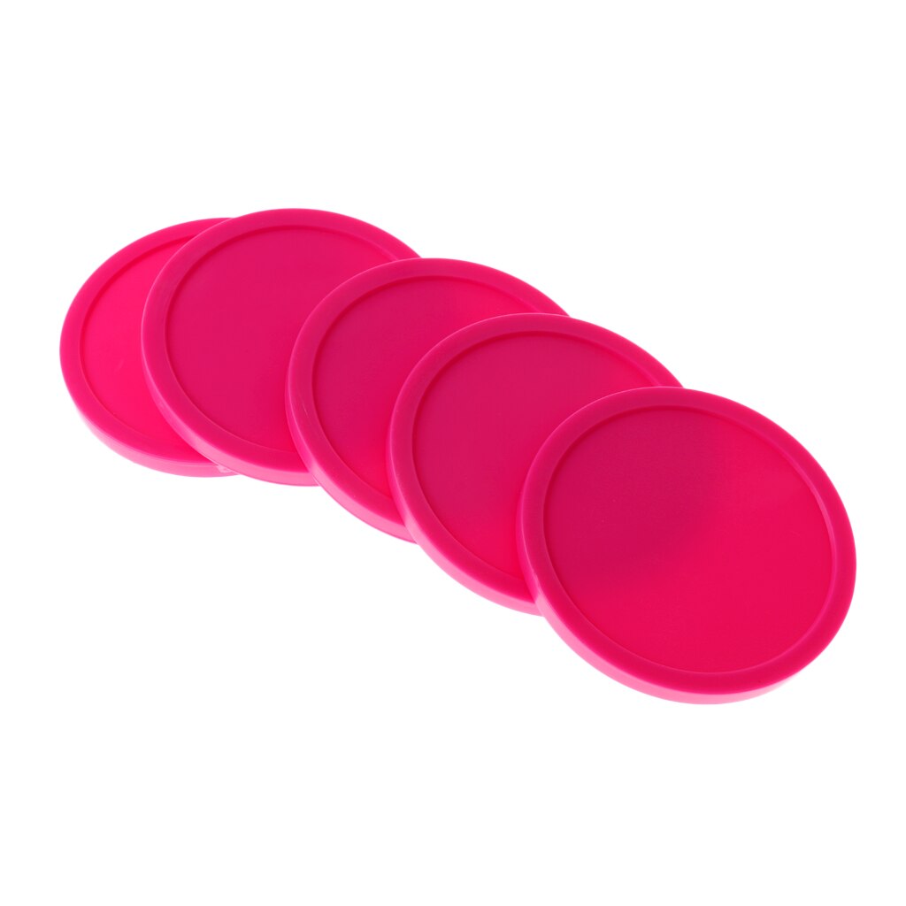 5 stk 82mm airhockeypucker slitesterk plast airhockeytilbehør erstatning for full størrelse airhockeybord