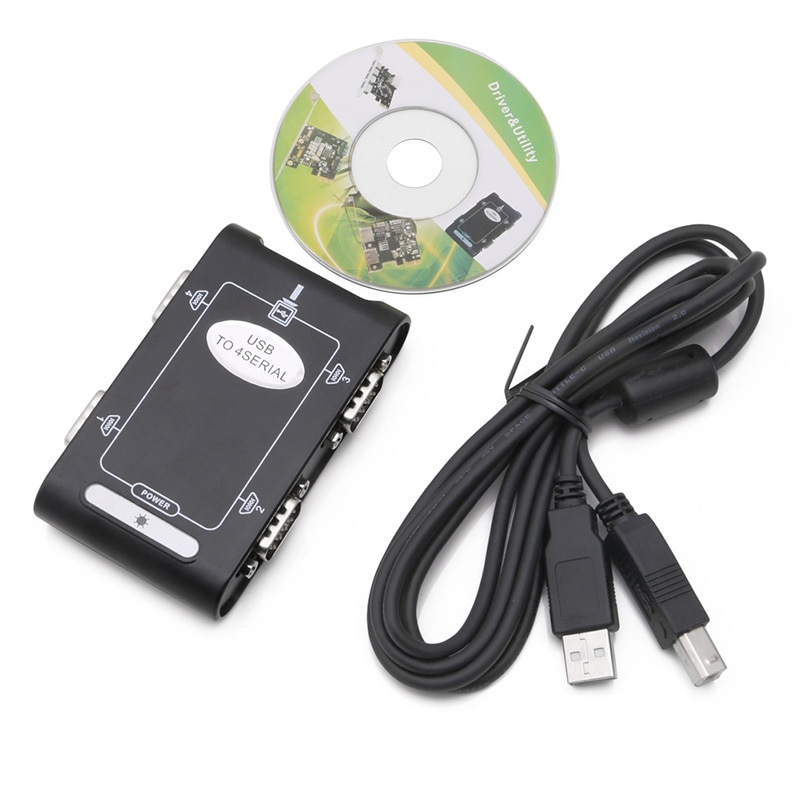 9 pin  rs232 usb 2.0 to 4 port seriel  db9 com controller stik adapter hub