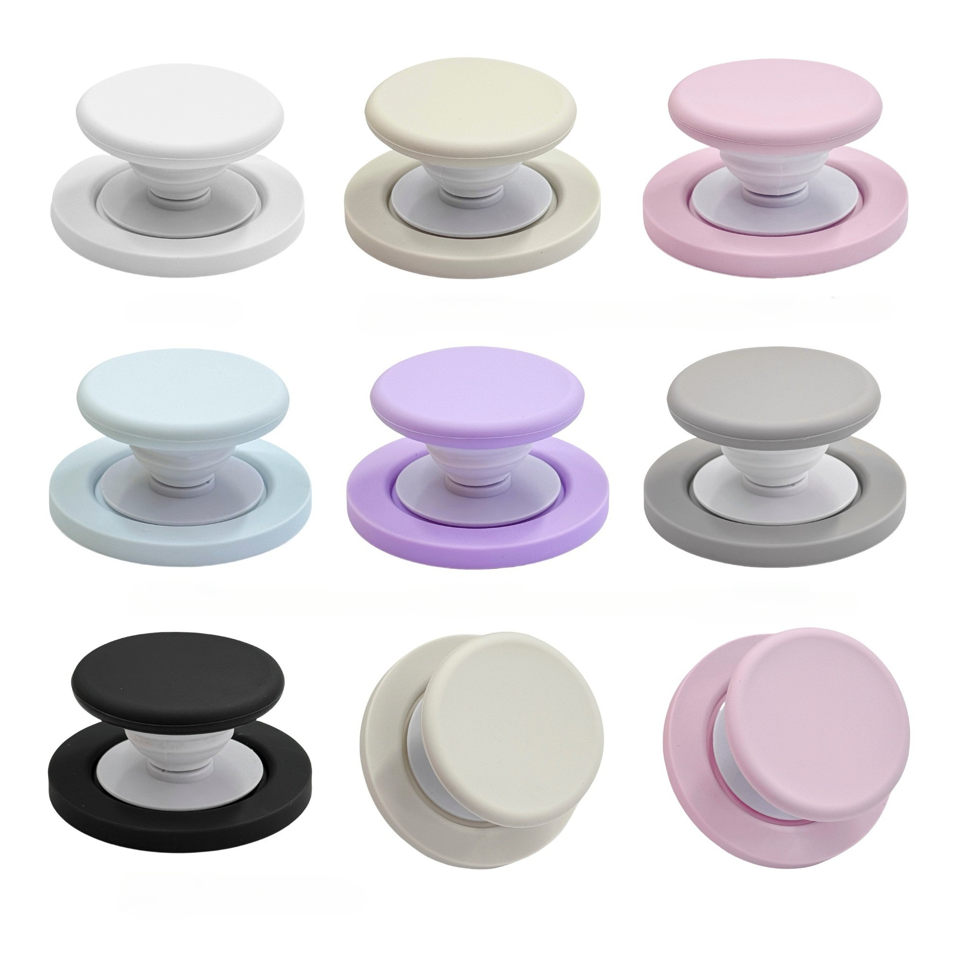 INS Macaron Pop Magnetic phone Grip Socket Holder Stand Silicone Griptok For Magsafe Accessories Air Bag Holder bracket