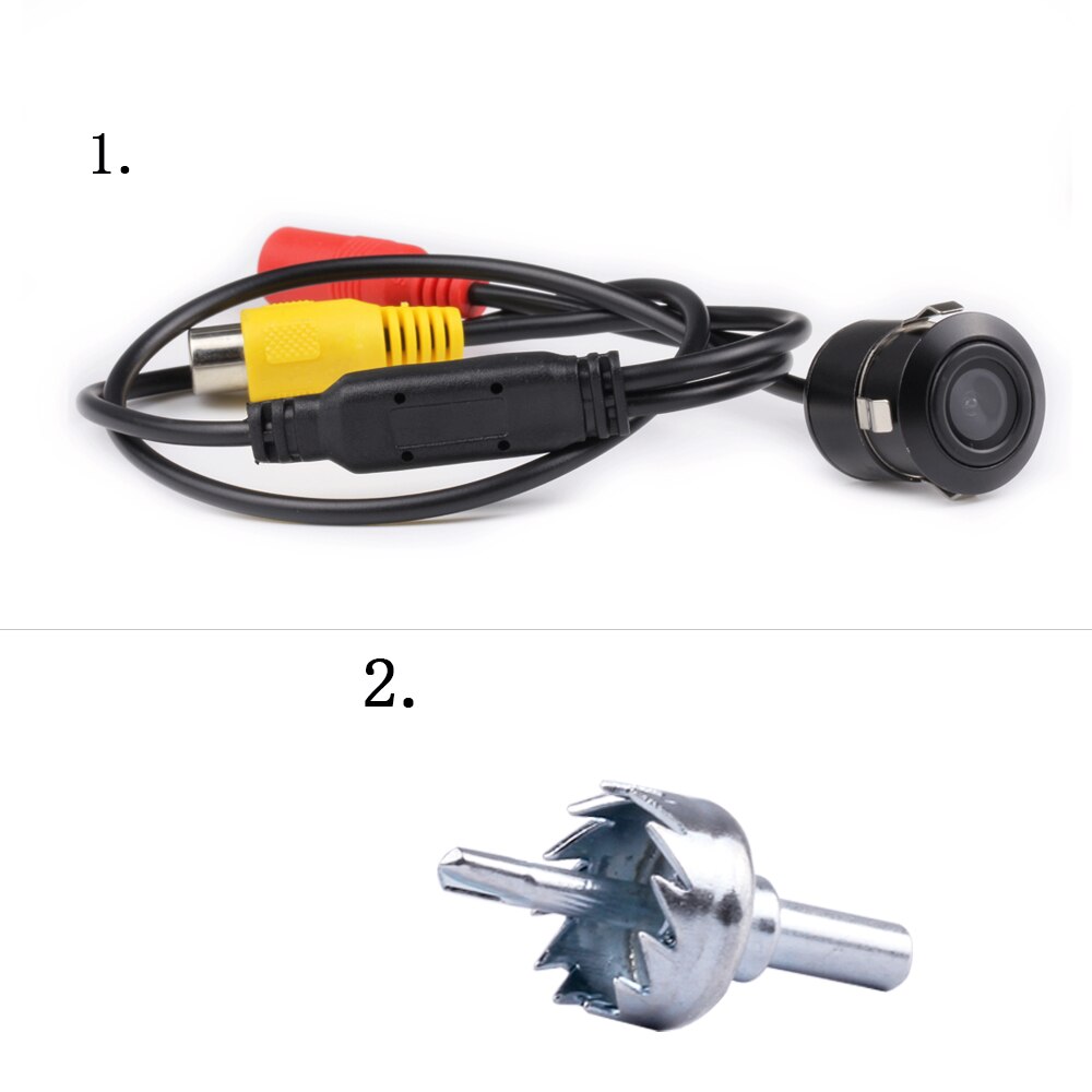 170 breite Grad 4 LED Lampe Nachtsicht Parkplatz Rückansicht Kamera Rückfahr Sicherung Wasserdichte HD CCD Sensor: Typ2
