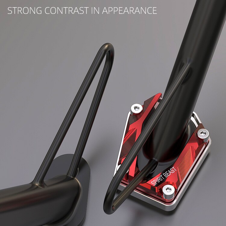 GEEST BEEST Leng Beest Motorfiets Longxin Beloven 300RR Side Ondersteuning Base Gemodificeerde Antislip Side Pad Verbreed Motor Beugel accessoires