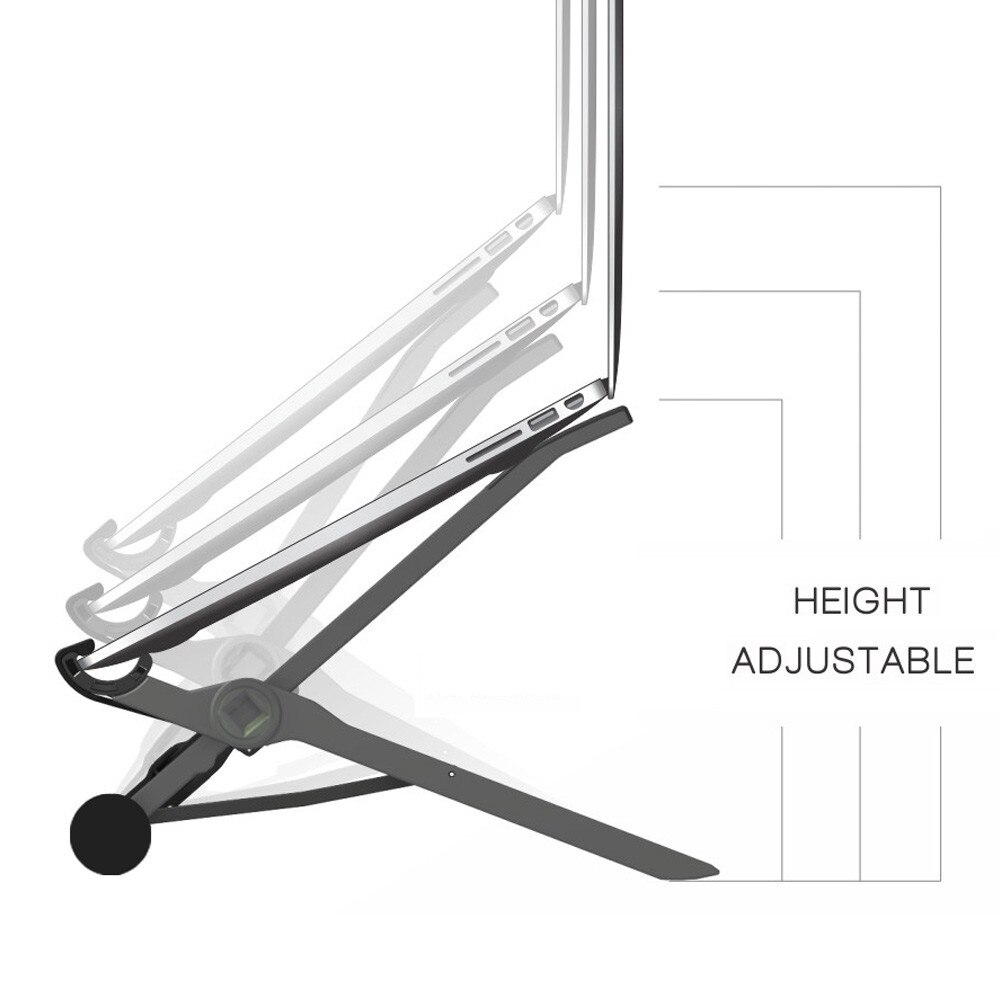 Nexstand  k2 laptop stativ notebook stander sammenfoldelig bærbar justerbar laptop kontor lapdesk.ergonomisk notebook stander