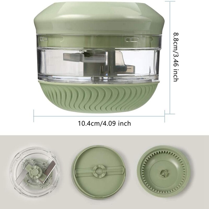 Manual Garlic Chopper Hand Held Mini Vegetable Grinder Fits for Chopping Garlic,Capsicum,An Boneless Meat Food Processor