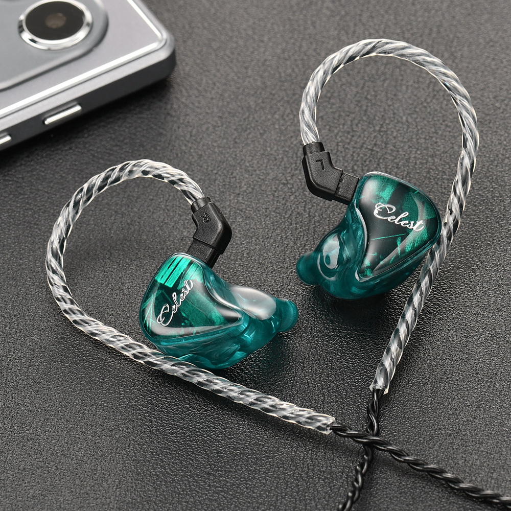 Auriculares intrauditivos Kinera Celest Wyvern Qing con micrófono de pluma desmontable, auriculares con Cable IEM para música Hifi,