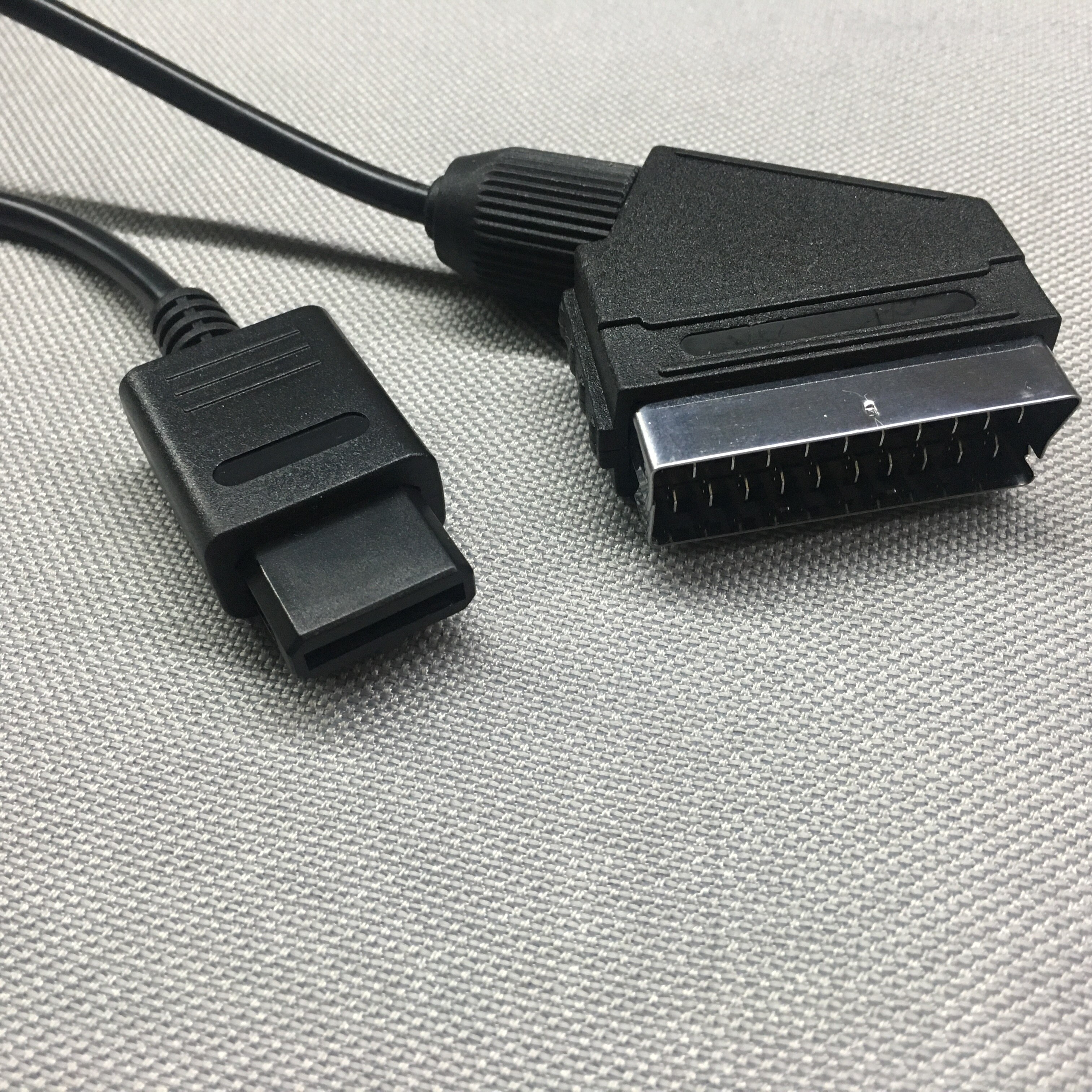1.8m a/v tv video scart rgb kabel 21 pin euro scart stikledning ledning til snes gamecube til  n64 konsol