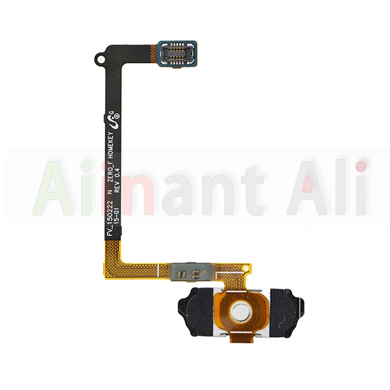 Sensor de impressão digital original, cabo flexível com botão traseiro e chave para samsung galaxy s5 s6 edge plus + mini g920f g925f g928f g900f