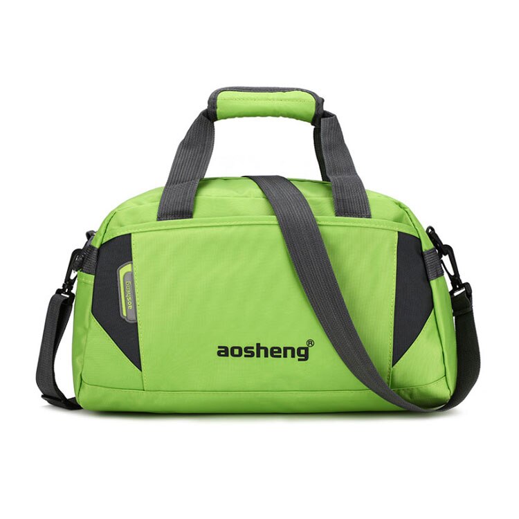 Scione Women Sports Crossbody Bags Men Travel Suitcase Casual Fitness Luggage Handbag Leisure Outdoor Shoulder Bag: Green Small