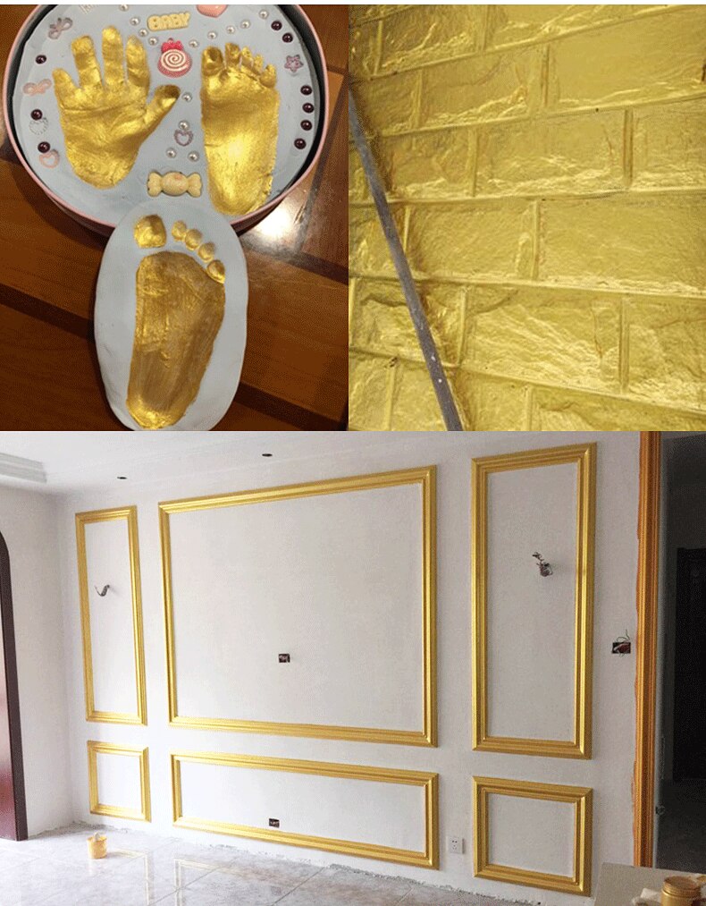 100g/350g Gold Paint Water-based bronzing paint, for wood, gold statue, furniture gold paint, safe, non-toxic gold foil paint
