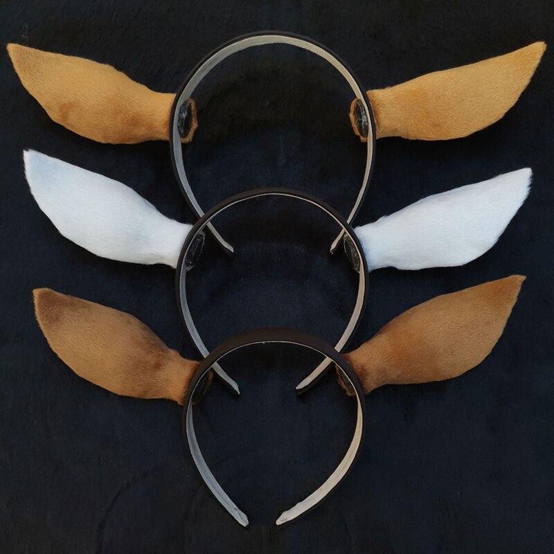1 Pair Simulation Deer Ears DIY Headgear Accessories Wedding Photography Props Performance Cute Christmas Decorations