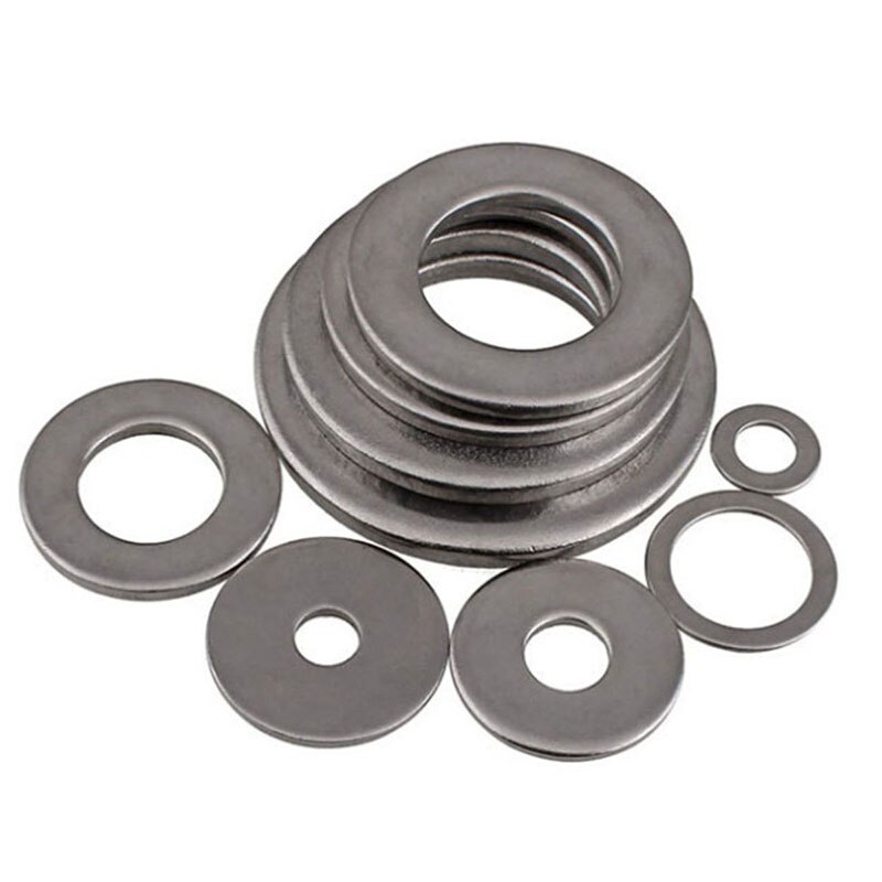 Arandelas planas de acero inoxidable DIN 304, M12, M14, M16, M18, M20, M22, M24, M27, M30, 125