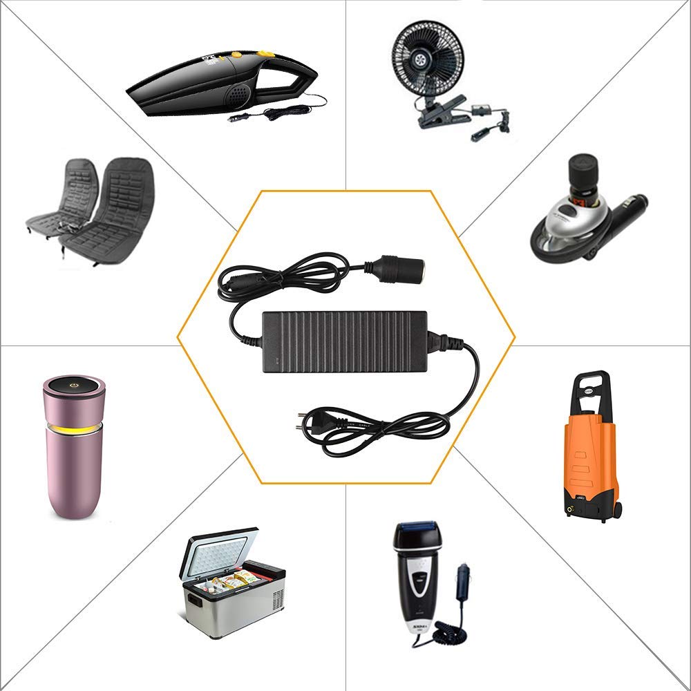 120 W 12 V 5A Auto Omvormer Voeding Sigarettenaansteker AC naar DC Adapter, 100 V/110 V-220 V/230 V/240 V Auto Oplader