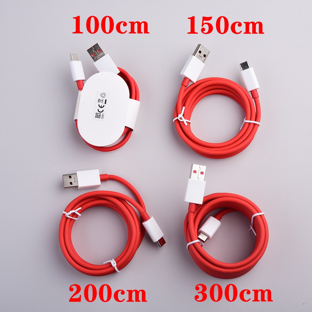 Oneplus 8 8pro 7T 7 Pro 6T 6 5T 5 Cable WARP Charge 100cm 150cm 200cm 300cm 6A Charging Wire For One Plus 1+ Adapter Cabel Cord