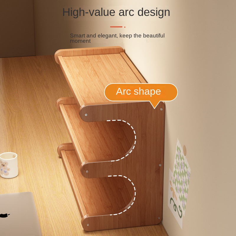 Realife Desktop Storage Rack Multi-layer Storage Rack Bookshelf Kitchen Supplies Office And Home Cup Holder Household Good Items