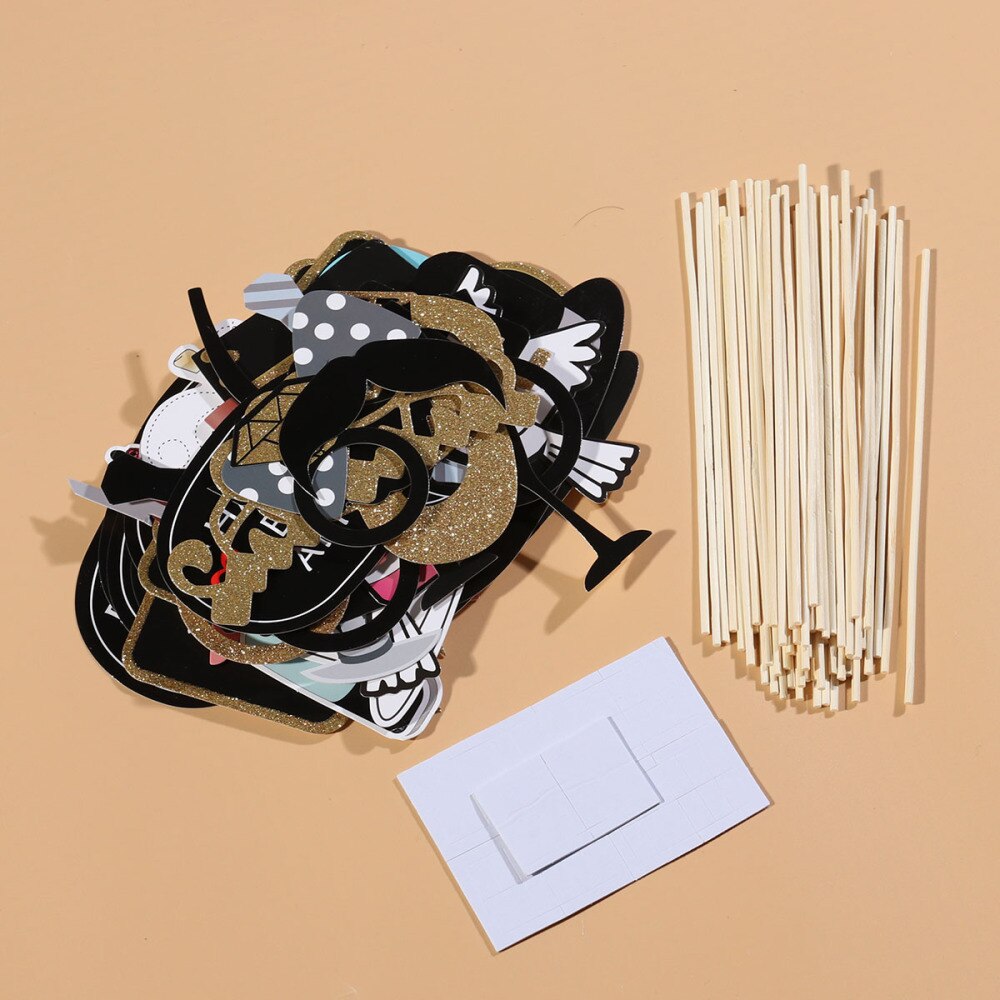 53pcs Funny Party Favors DIY Accessories Photo Props for Adults Man Lady Wedding Decor: Default Title