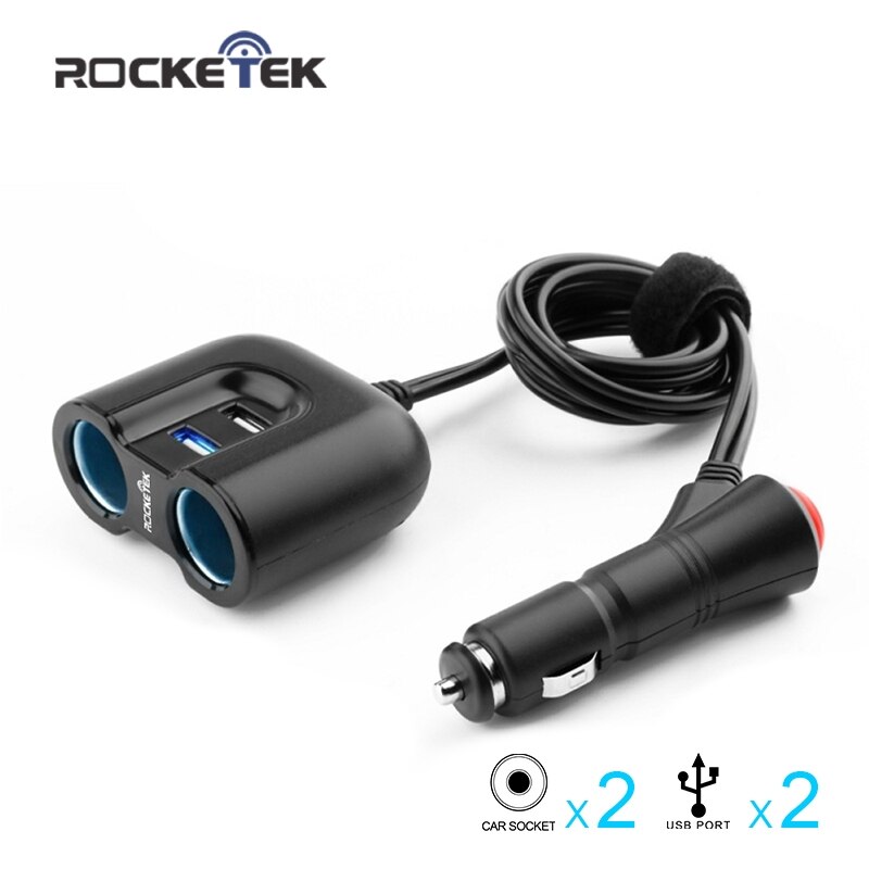 Rocketek meerdere usb autolader smart IC 2 USB 3.1A Socket sigarettenaansteker telefoon adapter accessoires voor Xiaomi lg autolader