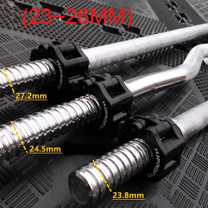 Olympic Size Barbell Collar Locks 28mm Bar Clamp Weight Lifting Quick Release Lock Jaw, 1 Pair